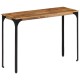 Barna tömör mangófa és vas konzolasztal 110 x 35 x 76 cm