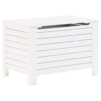 Rana fehér tömör fenyőfa tárolóláda fedéllel 100 x 49 x 54 cm