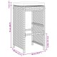 2 db barna polyrattan kerti bárszék párnával