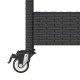 3 szintes fekete polyrattan és tömör akácfa zsúrkocsi 3 szintes fekete polyrattan és tömör akácfa zsúrkocsi