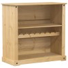 Corona tömör fenyőfa bortároló szekrény 107,5x51x105,5 cm