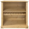 Corona tömör fenyőfa bortároló szekrény 107,5x51x105,5 cm
