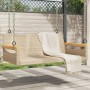 Bézs polyrattan hintapad 109 x 62 x 40 cm