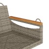 Szürke polyrattan hintapad 63 x 62 x 40 cm