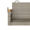Szürke polyrattan hintapad 63 x 62 x 40 cm