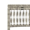 2 db világosszürke polyrattan napozóágy asztallal