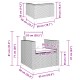 3 részes barna polyrattan bisztrógarnitúra párnákkal