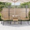 2 db barna polyrattan kerti szék