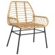 2 db barna polyrattan kerti szék