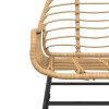 2 db barna polyrattan kerti szék