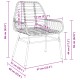 2 db barna polyrattan kerti szék