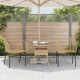 2 db barna polyrattan kerti szék