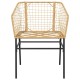 2 db barna polyrattan kerti szék