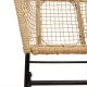 2 db barna polyrattan kerti szék
