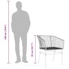 2 db barna polyrattan kerti szék