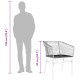 2 db barna polyrattan kerti szék