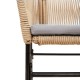 2 db barna polyrattan kerti szék párnákkal