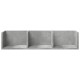 2 db betonszürke szerelt fa faliszekrény 75x18x16,5 cm 2 db betonszürke szerelt fa faliszekrény 75x18x16,5 cm