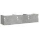 2 db betonszürke szerelt fa faliszekrény 75x18x16,5 cm 2 db betonszürke szerelt fa faliszekrény 75x18x16,5 cm