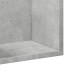 2 db betonszürke szerelt fa faliszekrény 75x18x16,5 cm 2 db betonszürke szerelt fa faliszekrény 75x18x16,5 cm