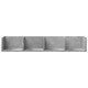 2 db betonszürke szerelt fa faliszekrény 99x18x16,5 cm 2 db betonszürke szerelt fa faliszekrény 99x18x16,5 cm