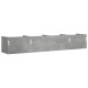 2 db betonszürke szerelt fa faliszekrény 99x18x16,5 cm 2 db betonszürke szerelt fa faliszekrény 99x18x16,5 cm
