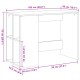 Betonszürke szerelt fa íróasztal 102x50x75 cm Betonszürke szerelt fa íróasztal 102x50x75 cm