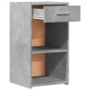 2 db betonszürke szerelt fa éjjeliszekrény 35 x 34 x 65 cm