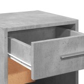 2 db betonszürke szerelt fa éjjeliszekrény 35 x 34 x 65 cm