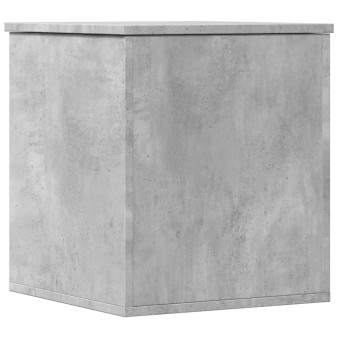 Betonszürke szerelt fa tárolóláda 40x42x46 cm