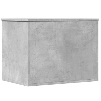 Betonszürke szerelt fa tárolóláda 60x42x46 cm
