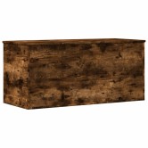 Füstös tölgy színű szerelt fa tárolóláda 100x42x46 cm