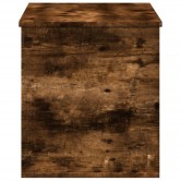 Füstös tölgy színű szerelt fa tárolóláda 100x42x46 cm