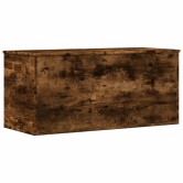 Füstös tölgy színű szerelt fa tárolóláda 100x42x46 cm
