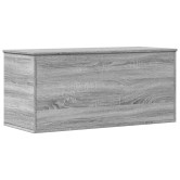 Szürke sonoma szerelt fa tárolóláda 100x42x46 cm
