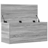 Szürke sonoma szerelt fa tárolóláda 100x42x46 cm