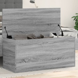 Szürke sonoma szerelt fa tárolóláda 100x42x46 cm