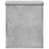 Betonszürke szerelt fa tárolóláda 30 x 35 x 35 cm