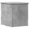 Betonszürke szerelt fa tárolóláda 30 x 35 x 35 cm