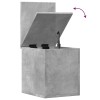 Betonszürke szerelt fa tárolóláda 30 x 35 x 35 cm