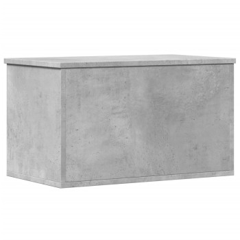 Betonszürke szerelt fa tárolóláda 60 x 35 x 35 cm
