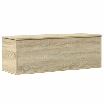 Sonoma tölgy színű szerelt fa tárolóláda 102 x 35 x 35 cm