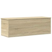 Sonoma tölgy színű szerelt fa tárolóláda 102 x 35 x 35 cm