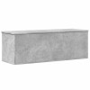Betonszürke szerelt fa tárolóláda 102 x 35 x 35 cm