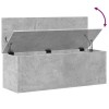 Betonszürke szerelt fa tárolóláda 102 x 35 x 35 cm