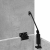 Betonszürke szerelt fa tárolóláda 102 x 35 x 35 cm
