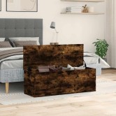 Füstös tölgy színű szerelt fa tárolóláda 102 x 35 x 35 cm Füstös tölgy színű szerelt fa tárolóláda 102 x 35 x 35 cm