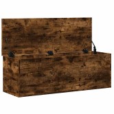 Füstös tölgy színű szerelt fa tárolóláda 102 x 35 x 35 cm Füstös tölgy színű szerelt fa tárolóláda 102 x 35 x 35 cm
