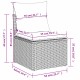11 részes szürke polyrattan kerti ülőgarnitúra párnákkal 11 részes szürke polyrattan kerti ülőgarnitúra párnákkal