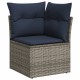 11 részes szürke polyrattan kerti ülőgarnitúra párnákkal 11 részes szürke polyrattan kerti ülőgarnitúra párnákkal